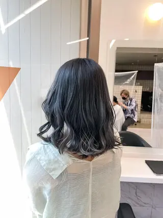 ミディアム カラー ヘアアレンジ 透明感×韓流ハイ トーン🫧RYUTAのヘアスタイル