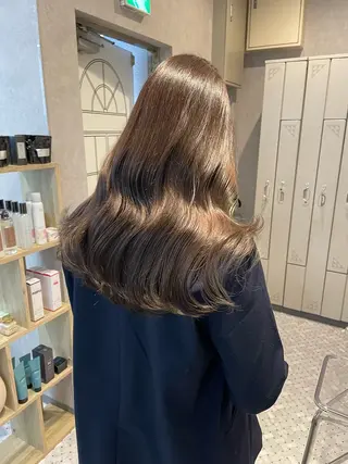 ロング 女性スタイリスト専門サロン Zina 天神西通り所属・艶髪韓国ヘア MANAMI🎀のヘアスタイル