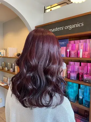 セミロング ハイトーン/透明感 カラー/下出有沙のヘアスタイル