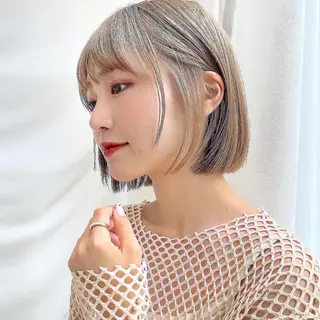 ショート カラー レイヤー専門家 ダブルカラー修のヘアスタイル