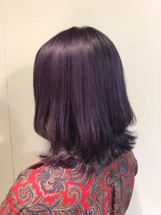 セミロング カラー knock【ノック】所属・烏丸韓国ヘア🇰🇷 ayaka🎀のヘアスタイル