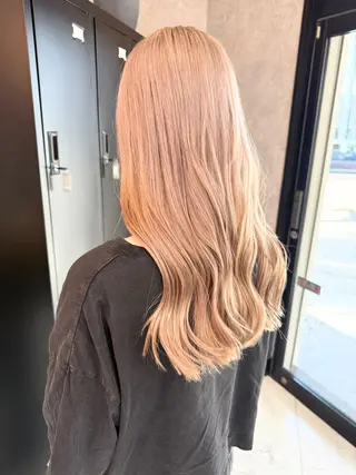 ミディアム カラー 🌺ハイトーン🌺 矢葺 なぎさ🌺🌺のヘアスタイル