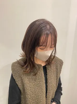 ミディアム カラー 🍑 モモカ🍑のヘアスタイル