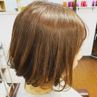 ショート カラー 艶カラー◎矯正⭐髪診 断#天王寺区@山本
のヘアスタイル