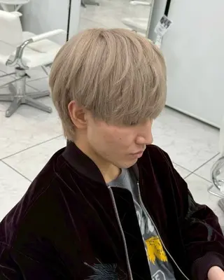 ショート カラー パーマ メンズ Ace men's salon 岡崎店所属・水谷 璃温のヘアスタイル