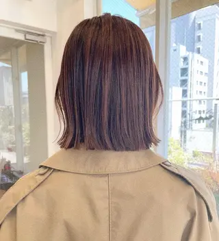 ミディアム 暖色カラー/似合わせ カット/名古屋/辻のヘアスタイル