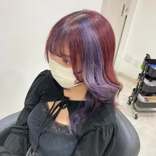 ロング カラー ピンクカラー🎀 米津 美佑のヘアスタイル