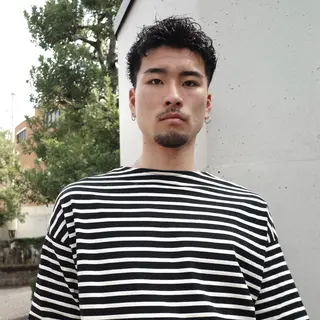 ショート パーマ メンズ 🌈圧倒的デザイン パーマ　関和希のヘアスタイル