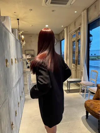 ロング カラー なかやま れいかのヘアスタイル