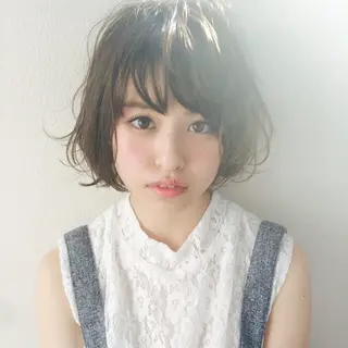 ショート 縮毛矯正/ショート/ レイヤー/畑中正敏のヘアスタイル