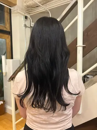 ロング 武田玲音/カラー モデル/堀江のヘアスタイル