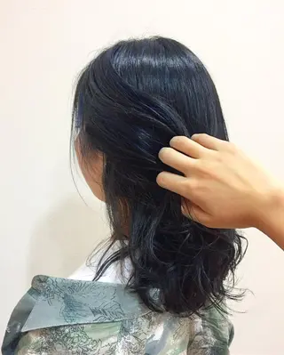 セミロング カラー Chlan岡本所属・Chlan岡本 坂本のヘアスタイル