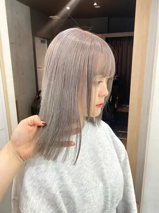 ミディアム カラー ♡韓国風ヘア 🐈♡MIHOのヘアスタイル