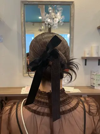 ヘアアレンジ 西田辺/ブリーチ/ SASARAのヘアスタイル