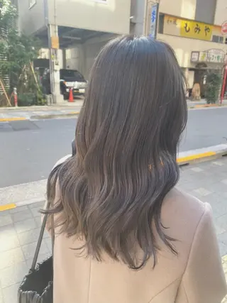 セミロング カラー 池袋@パーマ 本多のヘアスタイル