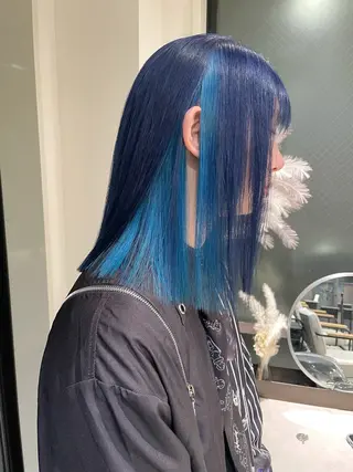 セミロング GO TODAY SHAiRE SALON 原宿本店所属・REINA/ブリーチ /ハイトーン/原宿のヘアスタイル