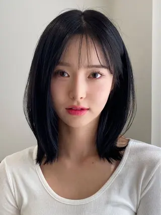 ミディアム カラー 表参道/赤み無し 透明感 colorのヘアスタイル