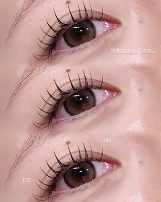 マツエク・マツパ 🤍束感マツエク /難波/moe/🤍のマツエク・マツパデザイン