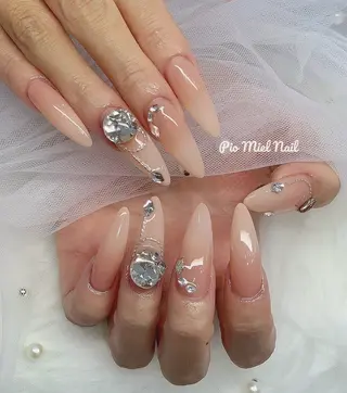 ネイル momo 長さだしのネイルデザイン