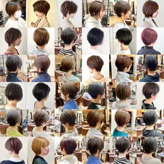 ショート クローバー八木店所属・白髪ぼかし/ショート 福原ないとのヘアスタイル
