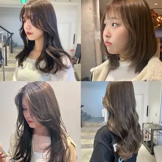 ロング ダン/メンズ/ 顔周り×透明感カラーのヘアスタイル