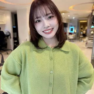 ミディアム ハッシュカット/四条 烏丸/寺本弘樹のヘアスタイル