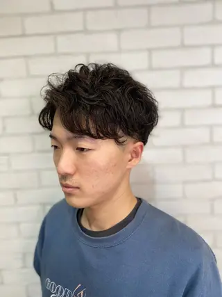 ショート パーマ メンズ ヨシダ フミノリのヘアスタイル