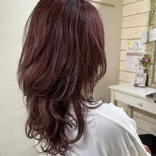セミロング カラー カラー特化美容師 なかもと たつひろのヘアスタイル