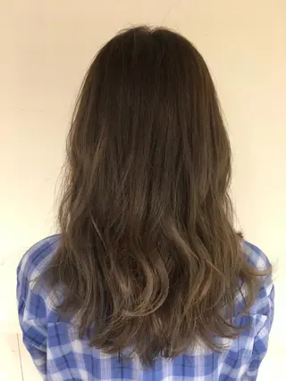 ミディアム カラー パーマ さかい なつみのヘアスタイル