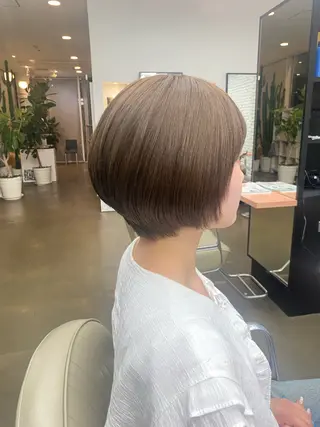 ショート DIFINOaoyama所属・🎧ayaka/ボブ /透明感カラー 🩵のヘアスタイル