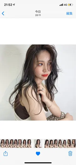 セミロング カラー ヘアアレンジ マツエク・マツパ アイブロウ Noah's　Ark所属・透明感カラー🫧ヘア セット🫧松本菜月の眉毛・アイブロウイメージ