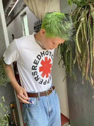 ショート カラー パーマ メンズ qiie/ワンカラー メンズカット/カラーのヘアスタイル