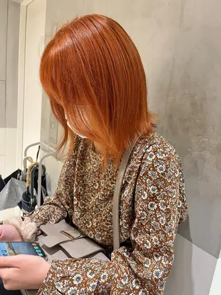 ミディアム カラー 風香🪼レイヤー カット/艶カラーのヘアスタイル