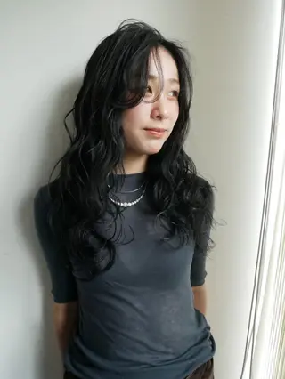 ロング カラー 森田遥奈/透明感カラ ー/似合わせカットのヘアスタイル