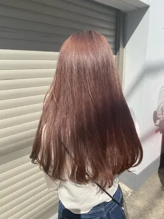 セミロング カラー お任せヘア☘️☘️ 及川渚のヘアスタイル