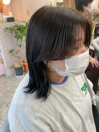 ミディアム 新宿/韓国ヘア 中明度カラー/かやのヘアスタイル
