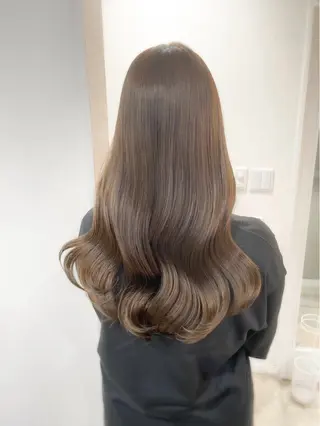 セミロング カラー ミディアム/顔周り/ ベージュ🌼mayuのヘアスタイル