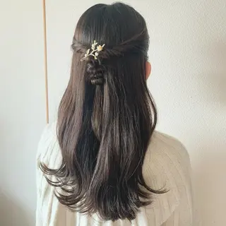 ロング ヘアアレンジ 保谷 菜々美のヘアスタイル