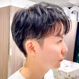 メンズ メンズカット/ センターパートkiiのヘアスタイル