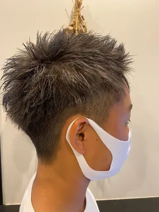 ショート カラー パーマ ヘアアレンジ メンズ メンズパーマの巨匠 鈴木純のヘアスタイル