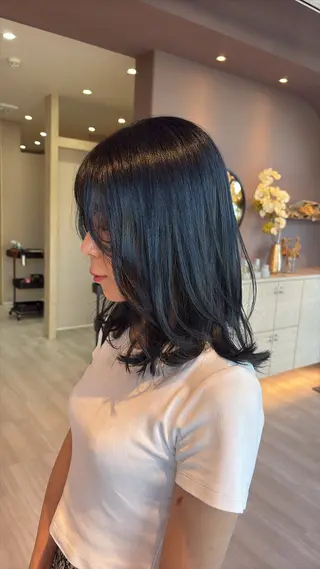 ミディアム カラー 岐阜/各務原 スタイリスト🎀のヘアスタイル