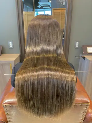 ロング LOANA カラー &縮毛モデル募集のヘアスタイル