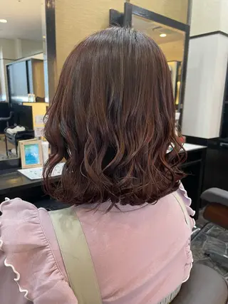カラー 中尾 唯音名のヘアスタイル