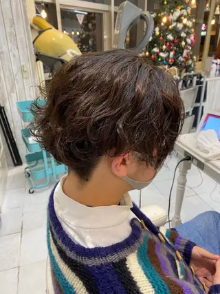 ショート パーマ メンズ カーリーパーマ/ パーマ/SAKURAのヘアスタイル