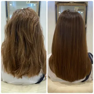 ロング カラー ツバサ 髪質改善のヘアスタイル