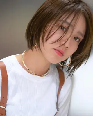 ショート カラー ウエモト　タク ショート/レイヤーのヘアスタイル