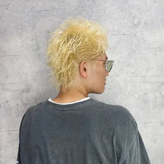 カラー メンズ エクステ・レイヤ ーカット松下宗翔のヘアスタイル