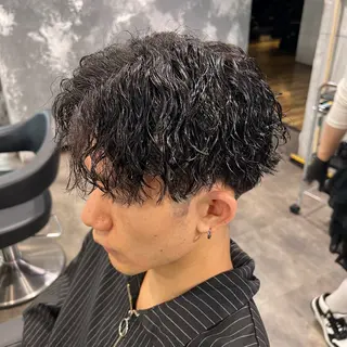 ショート カラー パーマ ヘアアレンジ メンズ キッズ 🔷横浜1のパーマ 職人🔷将太郎のヘアスタイル