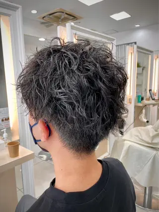 ショート パーマ メンズ 成田 恭介のヘアスタイル