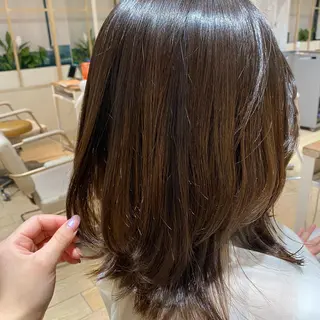 ミディアム 顔周り/くびれヘア 韓国ヘア💕風間るなのヘアスタイル